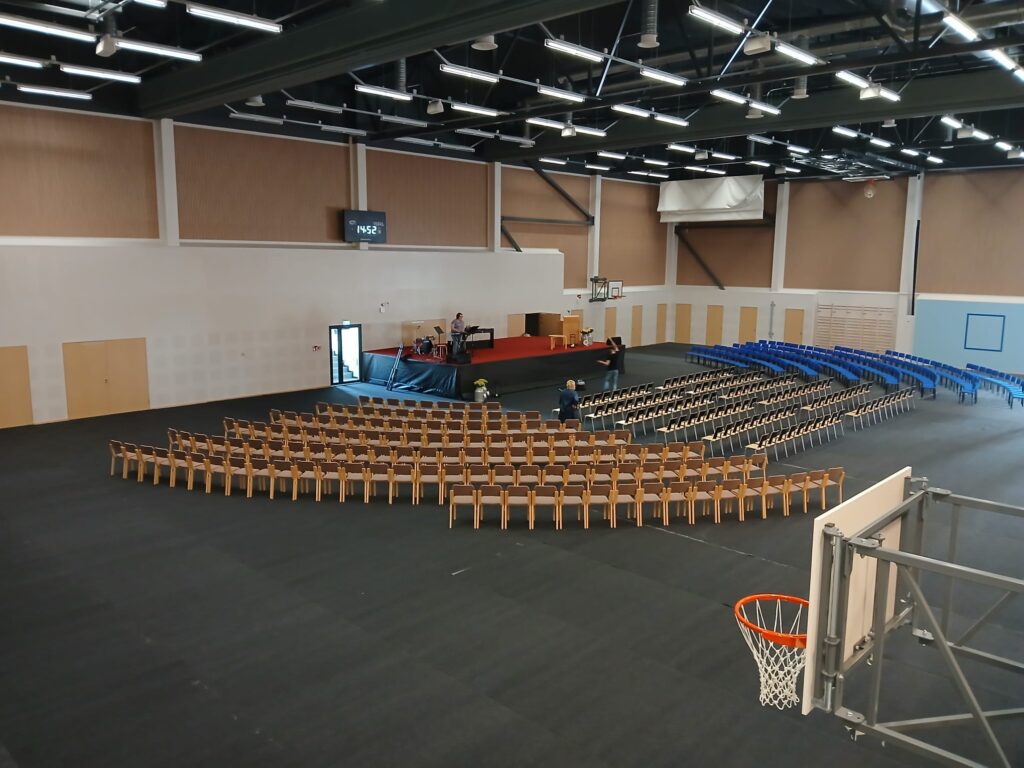 Perhon liikuntahallin akustiikka